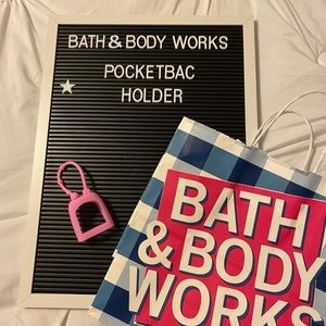 Bath&Body Works Pink Pocketbac Holder
